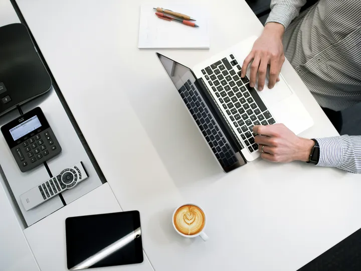 Illustration of accounting automation and human expertise working together